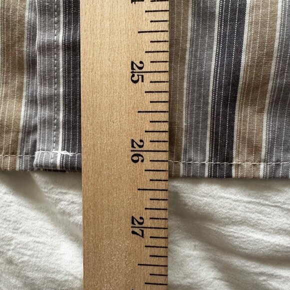 Dockers Men's Striped Long Sleeve Shirt L Stain Defender No Wrinkles - Picture 9 of 11